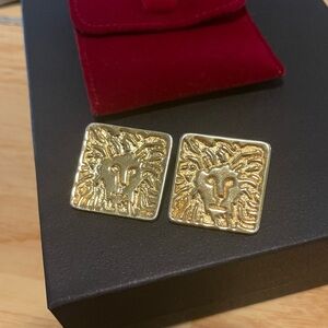 Vintage Anne Klein Lion Earrings